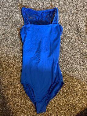 Discount Dance Women’s Royal Blue Lace Back Leotard Size S